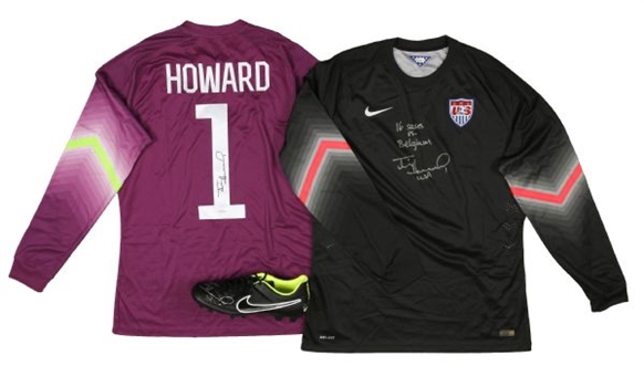 Tim Howard Autographed Soccer Lot of (3)